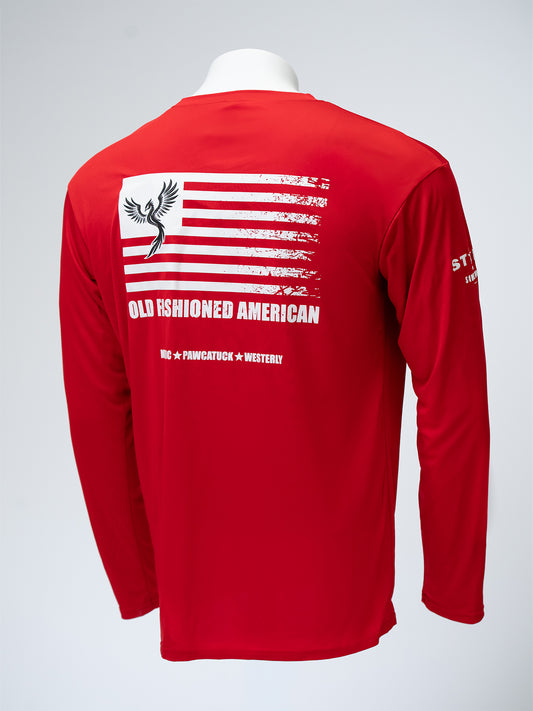 Flag Dry-Fit - Red/White