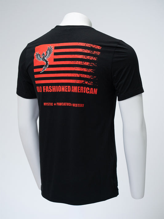 Flag Tee - Black/Red