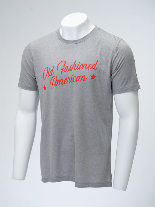 Flag tee - Grey/Red
