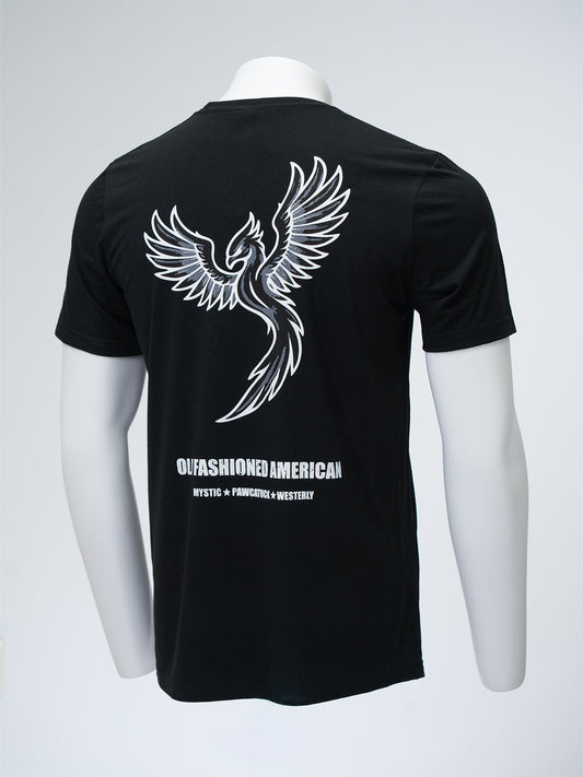 Flying Phoenix Tee - Black/White