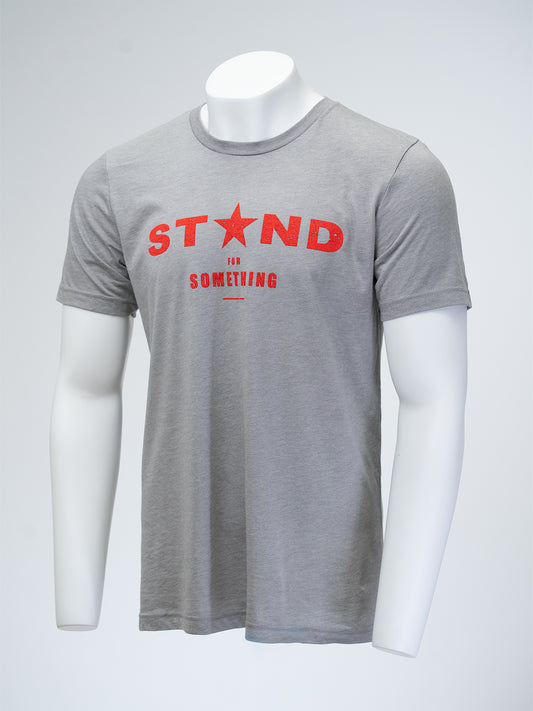 Stand for Something Tee - Grey/Red