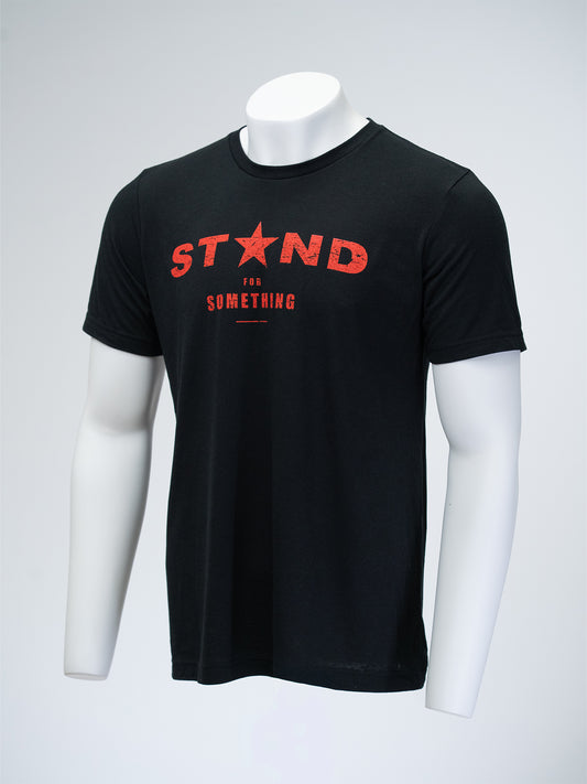 Stand for Something Tee - Black/Red