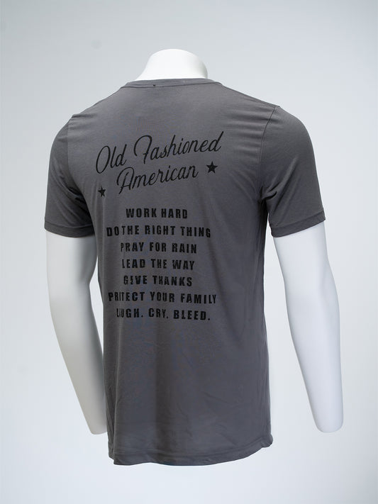 Stand for Something Tee - Grey/Black