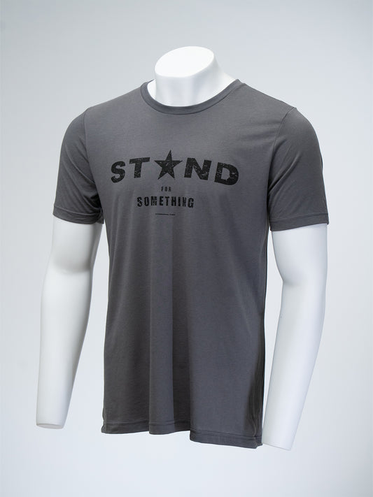Stand for Something Tee - Grey/Black