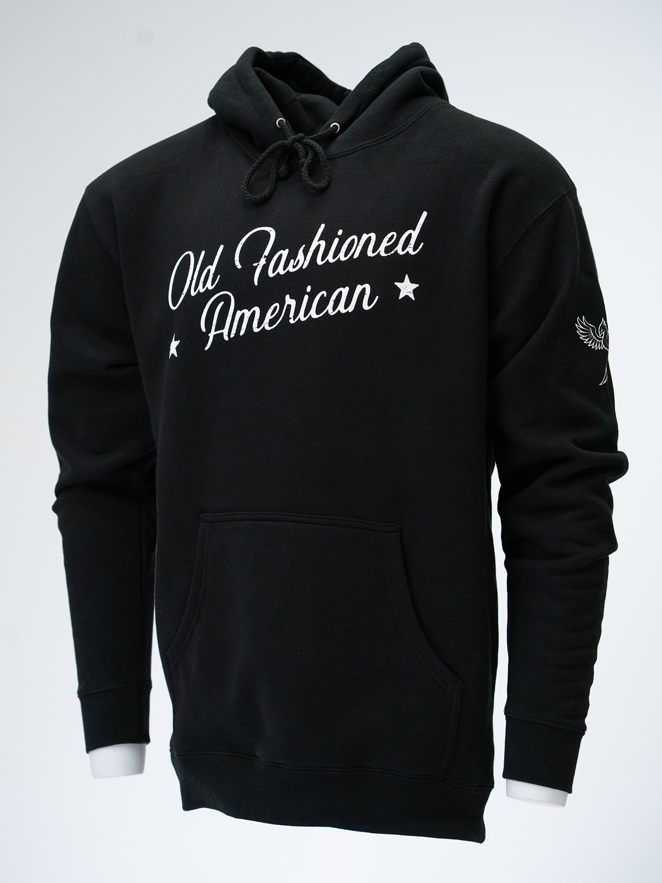 Flag Hoodie - Black/White