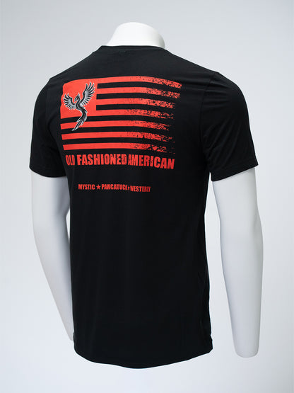 Flag Tee - Black/Red