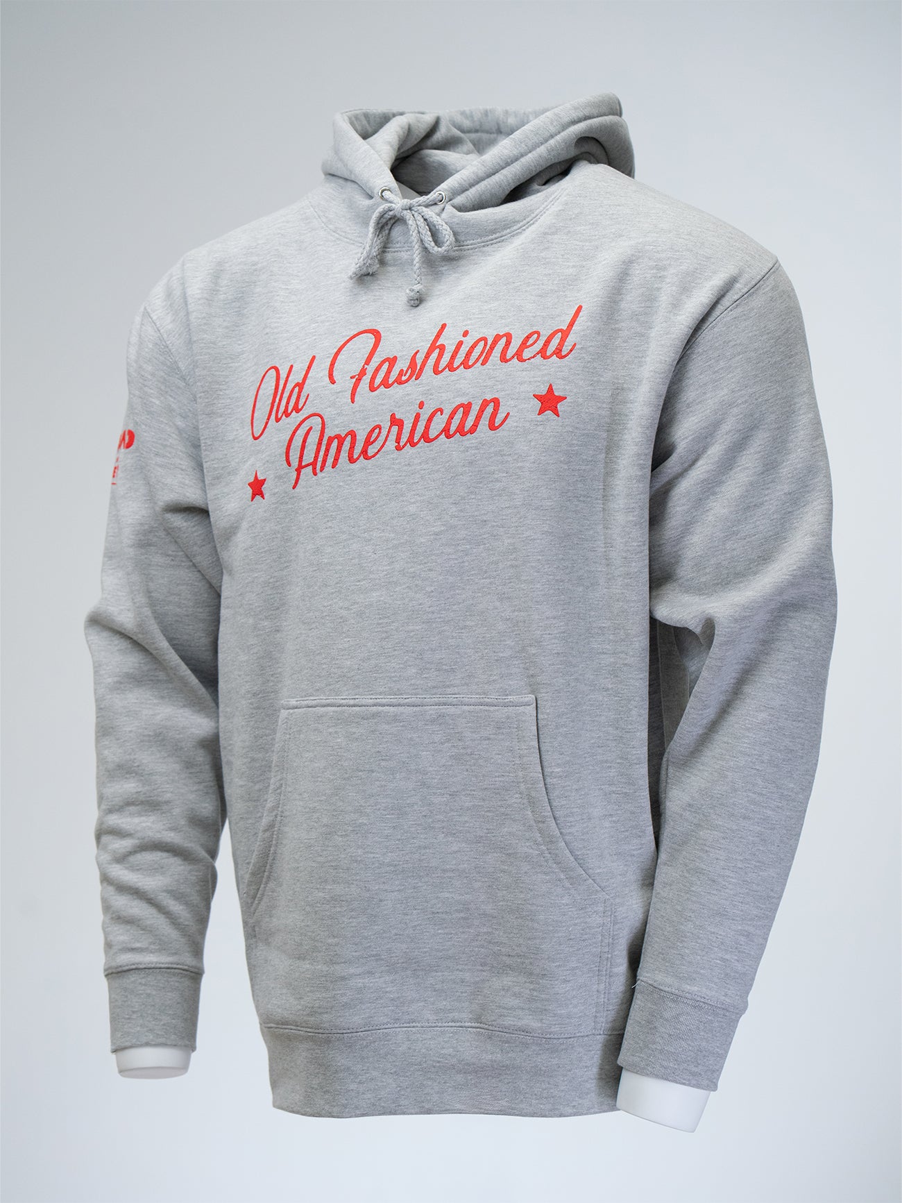 Flag Hoodie - Grey/Red